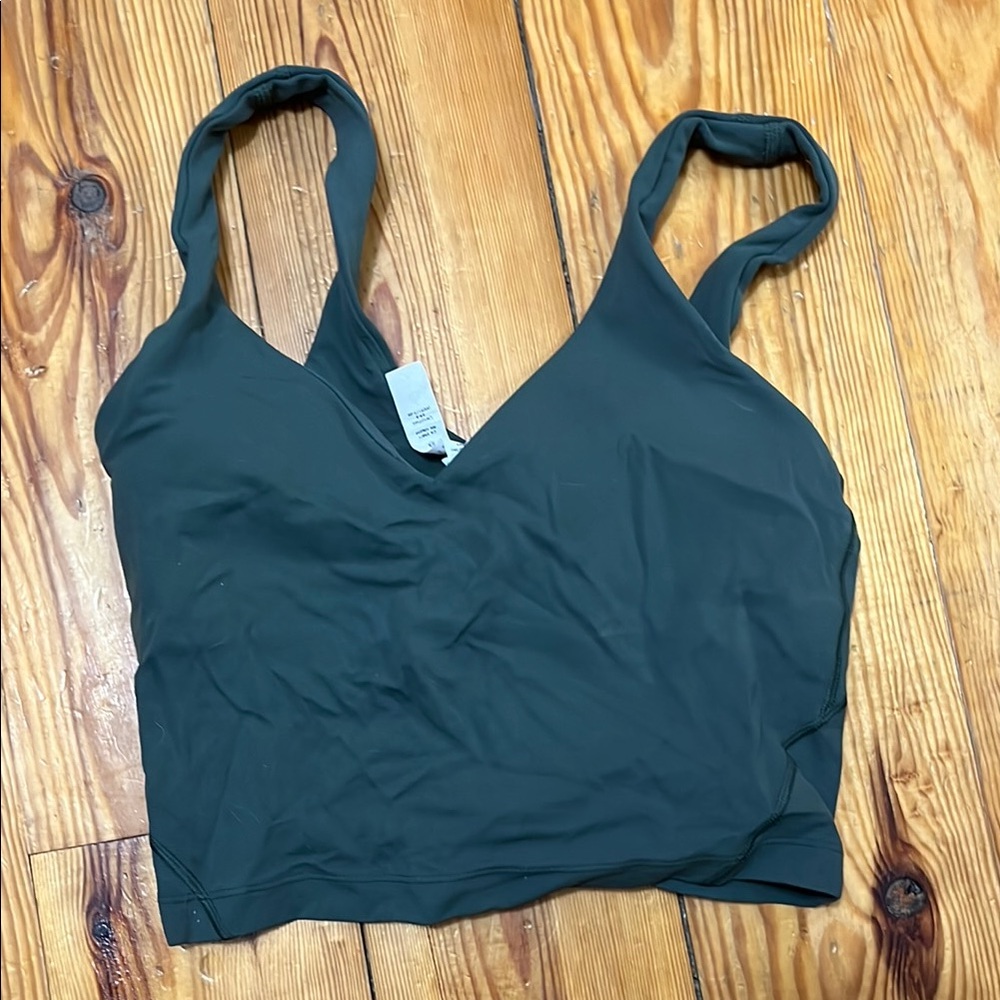 Stylish Dark Green Tank Top